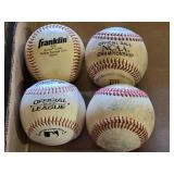 Lot of 4 Baseballs Including NCAA and Rawlings