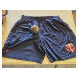 Minnesota Twins Nike Dri-FIT Athletic Shorts - Waist Approx. 34", Length 21"