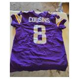 Minnesota Vikings NFL Nike On Field Kirk Cousins Jersey Size 44 - Approx Dimension: Chest 44", Length 28"