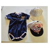 New Era Yankees Hats and Baby Onesie