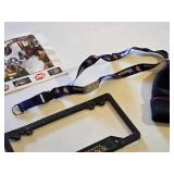 Minnesota Twins License Plate Frame, Minnesota Vikings Lanyard, Autographed Minnesota Vikings Photo, and Minnesota Wild Knit Hat