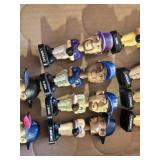 Lot of 11 Mini Baseball Bobblehead Figures Including Ichiro, Sammy Sosa, and C. Jones