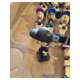 Lot of 11 Mini Baseball Bobblehead Figures Including Ichiro, Sammy Sosa, and C. Jones