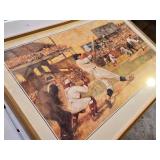 Framed Baseball Art Print