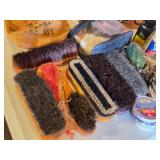 Brother Cherry Shoe Shine Kit with Red Wing Care Kit and Kiwi Polishes - tons of polishes, brushes and more