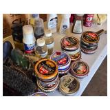 Brother Cherry Shoe Shine Kit with Red Wing Care Kit and Kiwi Polishes - tons of polishes, brushes and more