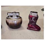 Vintage Table Lighters including Woman on Horse