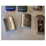 Variet of Decorative Lighters, Metal Lighters and Zippo Box (box only)