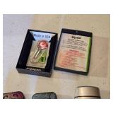 Variet of Decorative Lighters, Metal Lighters and Zippo Box (box only)