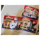 Ty Beanie Babies Lot including Maple, Glory, Erin, Britannia, Libearty, Righty, Lefty, and more
