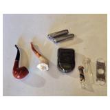 Vintage Smoking Pipes, Glass Pipes, Digital Scale, and Accessories
