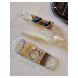 Vintage Smoking Pipes, Glass Pipes, Digital Scale, and Accessories