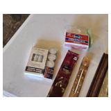 Incense, Candles, and Empty Tins