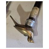 Walking Canes with Birds and Dodge Ram Hood Ornament - Heavy, appear homemade