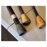 Walking Canes with Birds and Dodge Ram Hood Ornament - Heavy, appear homemade