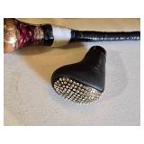 Walking Sticks / Canes with unique handle designs, including gearshift knobs and embellished grips  - heavy and appear homemade