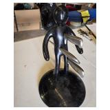 Raffaele Iannello "The EX" Stainless Steel Knife Holder - Missing 2 Knives