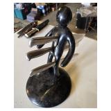 Raffaele Iannello "The EX" Stainless Steel Knife Holder - Missing 2 Knives