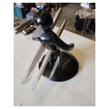 Raffaele Iannello "The EX" Stainless Steel Knife Holder - Missing 2 Knives