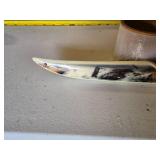 Decorative Eagle-Themed Knife with Sheath - 13 1/2" in total length