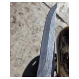 Decorative Eagle-Themed Knife with Sheath - 13 1/2" in total length