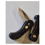 Lot of 7 Pocket Knives with Button Assist