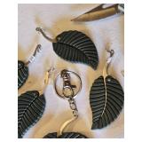 Lot of Pocket Knives and Leaf-Shaped Keychain Tools