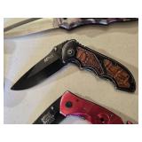 Lot of 5 Folding Knives Including MTech USA Models and Accessories