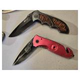 Lot of 5 Folding Knives Including MTech USA Models and Accessories