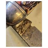 Swiss Army Style Multi-Tool Lot including Vintage Utensil Knife, Multi-Tool Pliers, Old Timer Knife, Brownton Grain & Feed Knife, and Keychain Folding Knife