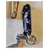 Swiss Army Style Multi-Tool Lot including Vintage Utensil Knife, Multi-Tool Pliers, Old Timer Knife, Brownton Grain & Feed Knife, and Keychain Folding Knife