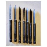 Set of 6 Plastic Push Daggers