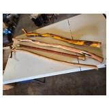 Lot of Walking Sticks and Canes