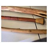 Lot of Walking Sticks and Canes