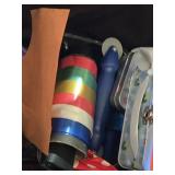 Huge Lot of Craft Supplies and Accessories Lot including Ribbons, Beads, and Scrapbook Refills and More