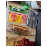 Huge Lot of Craft Supplies and Accessories Lot including Ribbons, Beads, and Scrapbook Refills and More