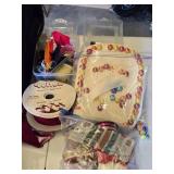 Huge Lot of Craft Supplies and Accessories Lot including Ribbons, Beads, and Scrapbook Refills and More