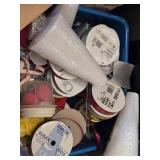 Huge Lot of Craft Supplies and Accessories Lot including Ribbons, Beads, and Scrapbook Refills and More