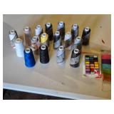 Maxi-Lock Sewing Thread and Accessories Lot including Singer Spun Polyester and Tropical Cotton Thread