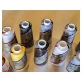 Maxi-Lock Sewing Thread and Accessories Lot including Singer Spun Polyester and Tropical Cotton Thread
