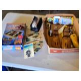 Shoe Care Accessories Lot including Shoe Organizer, Shoe Trees, Heel Plates, and More