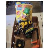 Radio Shack Fast Charger, Remote Control Vehicle, and Toys