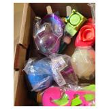 Lot of Toys including The Jetsons Puzzle Ornaments, Fisher Price Vehicle, and Assorted Toy Figures