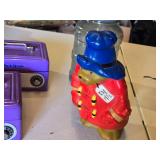 Toy Cash Boxes and Coin Banks including Purple Cash Boxes, Bear Bank, and Plastic Jug Bank