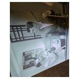 Black and White Canvas Print of the Rat Pack Playing Pool - Sammy Davis Jr., Frank Sinatra