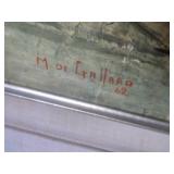 M. de Gallard 1962 Framed Painting -  27" x 35"