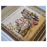 Framed Art and Prints Collection including Vogue Cover, Little Mermaid Artwork, and Cartoon Illustration