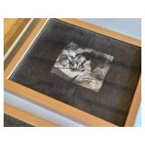 Framed Art and Prints Collection including Vogue Cover, Little Mermaid Artwork, and Cartoon Illustration