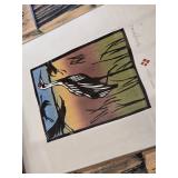 Betsy Bowen Studio Hand-Printed Woodcut Artwork in Rustic Frame 12 1/2" x 14" Numbered 10/100