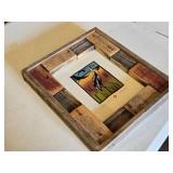 Betsy Bowen Studio Hand-Printed Woodcut Artwork in Rustic Frame 12 1/2" x 14" Numbered 10/100